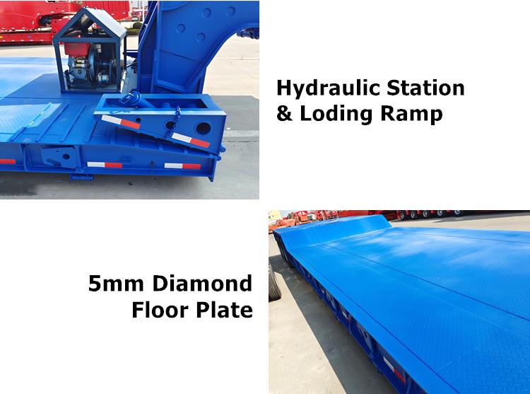 Drawing of 3 Line 6 Axle Removable Gooseneck Trailer