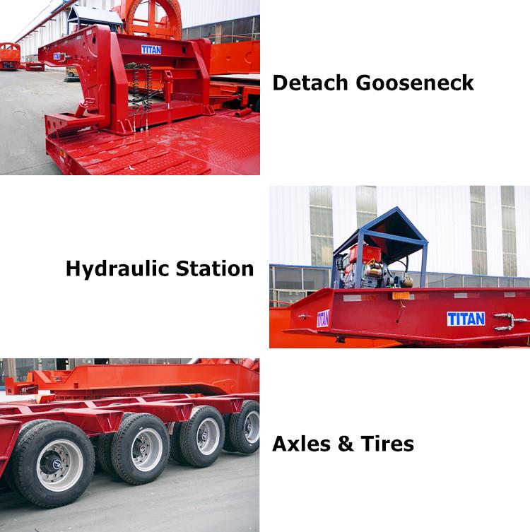 Drawing of 4 Line 8 Axle 150 Ton Lowboy Trailer