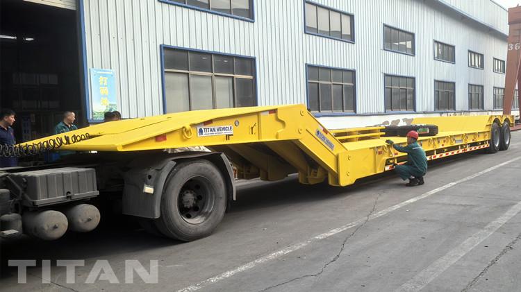 2 Axle Folding Neck Lowboy Trailer for Sale in Guatemala