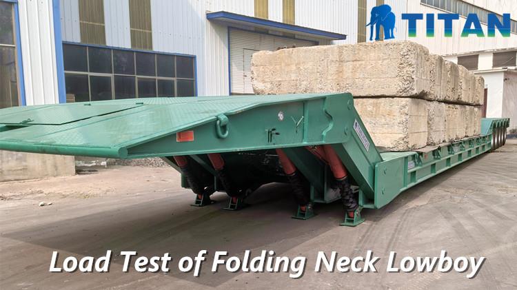 5 Axle 150 Ton Folding Neck Trailer Price