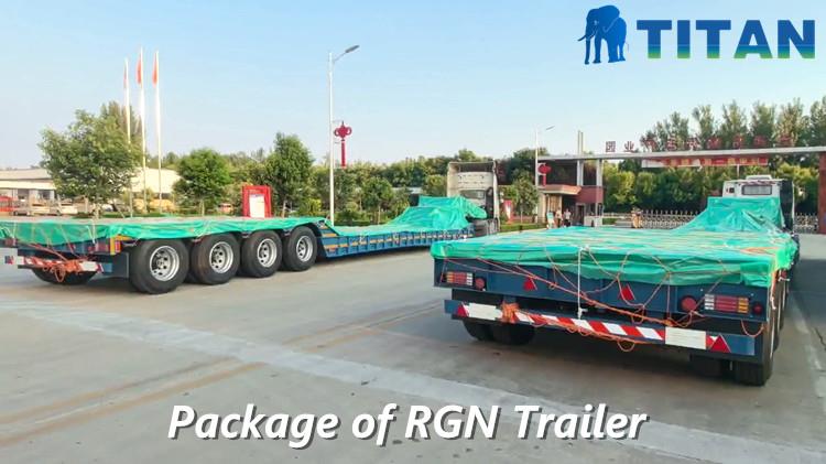 TITAN Packaging and Shipping of Removable Gooseneck Trailer for Sale