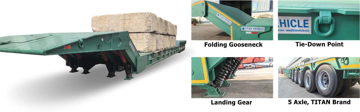 Folding Gooseneck Trailer for Sale - TITAN Vehicle