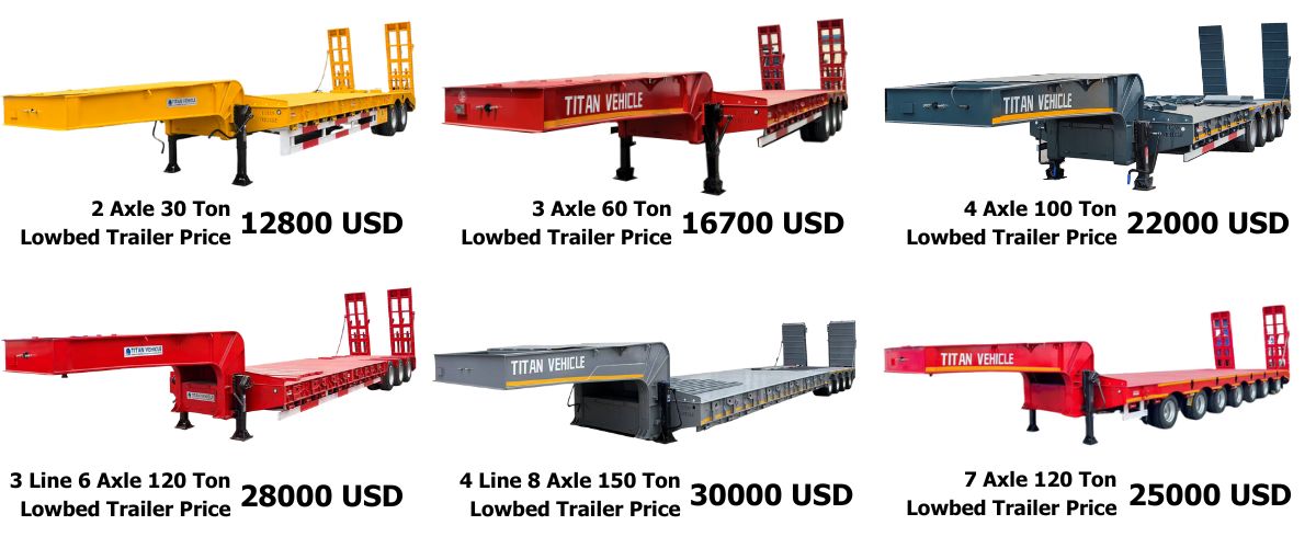 Semi Lowbed Trailer Price - Lowbed Truck for Sale in Tanzania