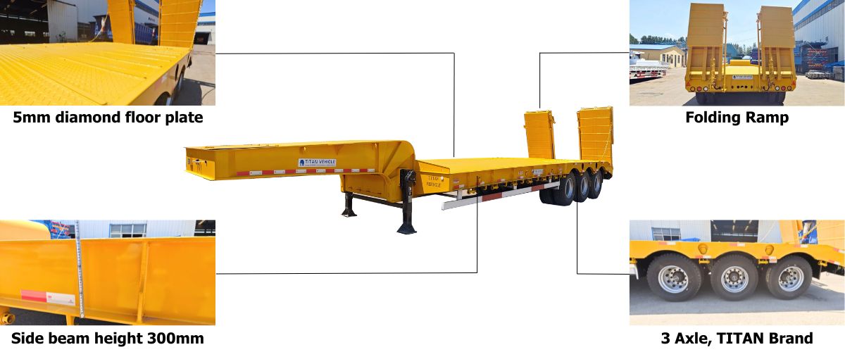 Semi Lowbed Trailer Price - Lowbed Truck for Sale in Tanzania