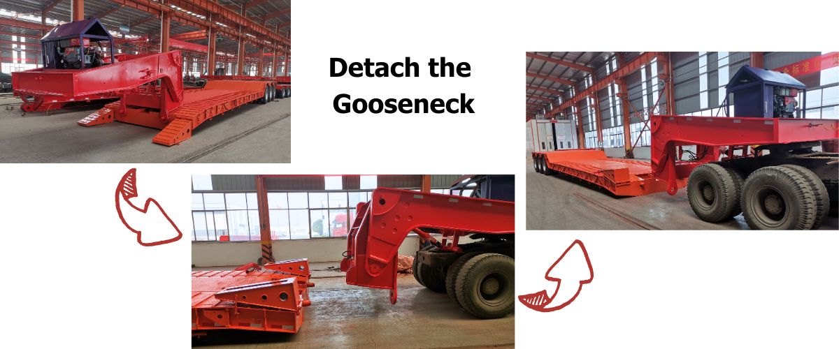 Different Types of Detachable Gooseneck Trailer for Sale in Guam