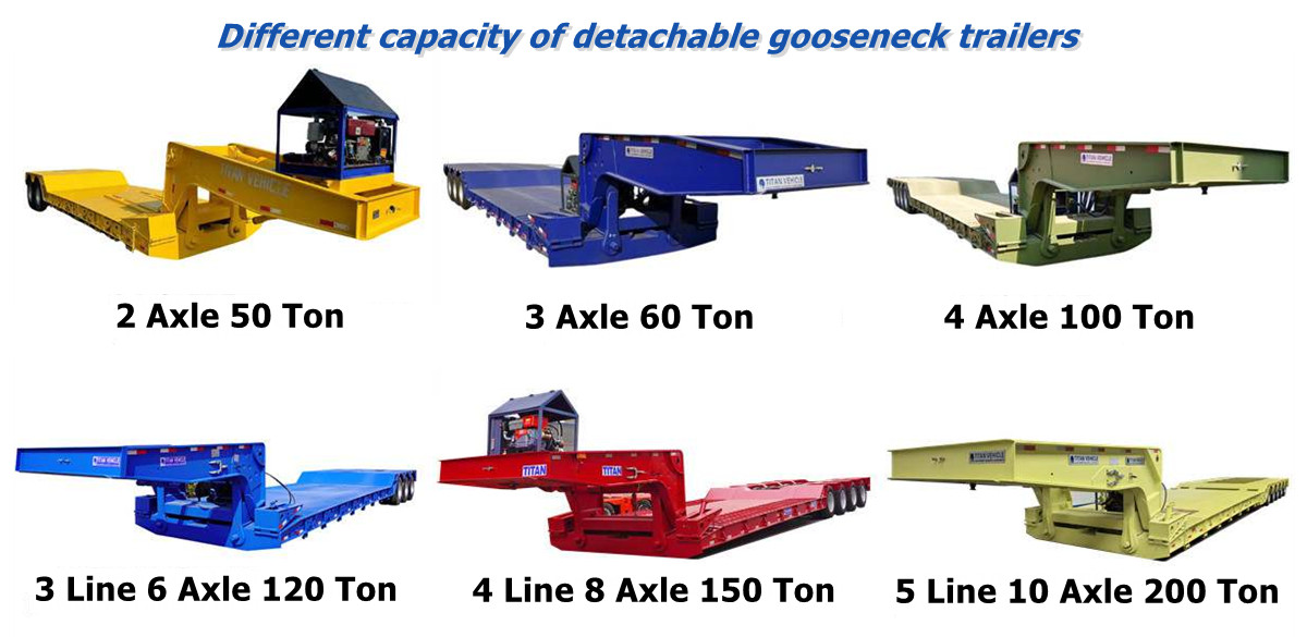 Different Types of Detachable Gooseneck Trailer for Sale in Guam