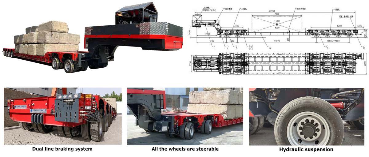 Multi Axle Heavy Hual Trailers for Sale