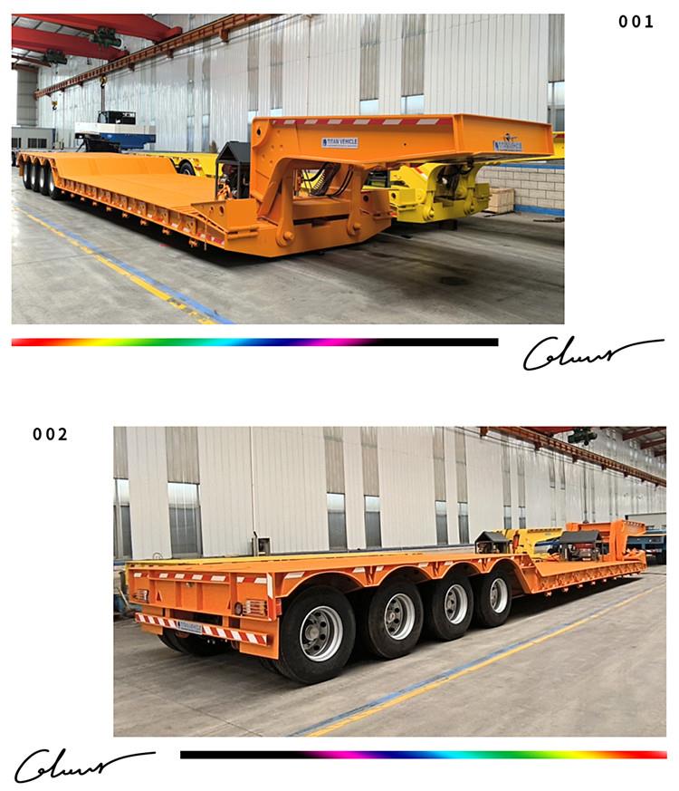 4 Axle Hydraulic Detachable Gooseneck Lowboy Trailer for Sale in Dominican