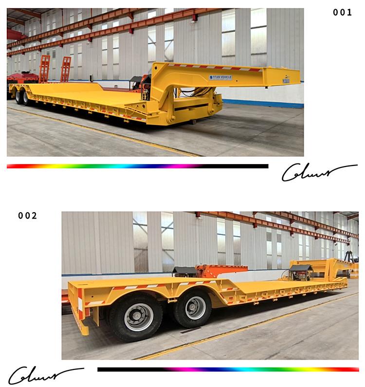 2 Line 4 Axle Detach Lowboy Gooseneck Trailer for Sale in Guinea