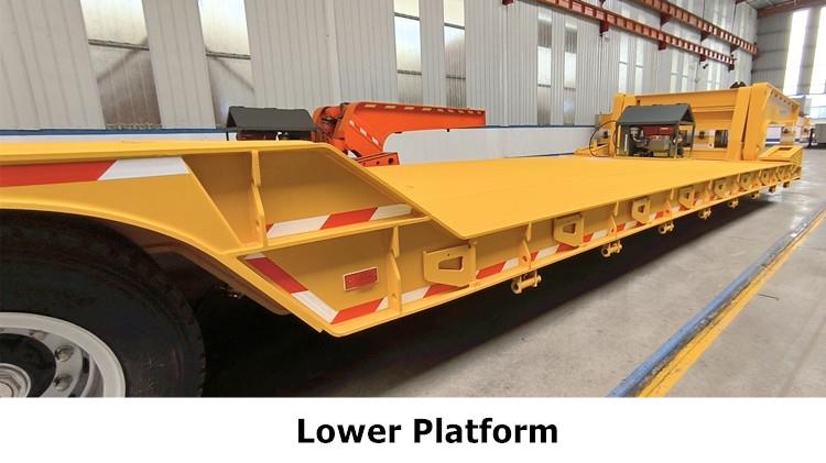 2 Line 4 Axle Detach Lowboy Gooseneck Trailer for Sale in Guinea