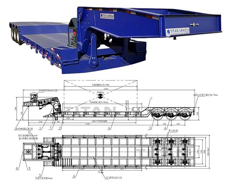 3 Axle Detachable Gooseneck Trailer for Sale in Ghana