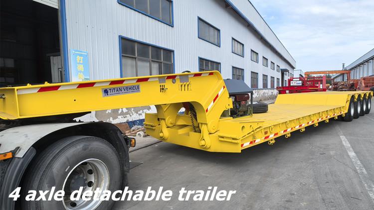 4 Axle 100T Gooseneck Detachable Trailer for Sale in Guyana