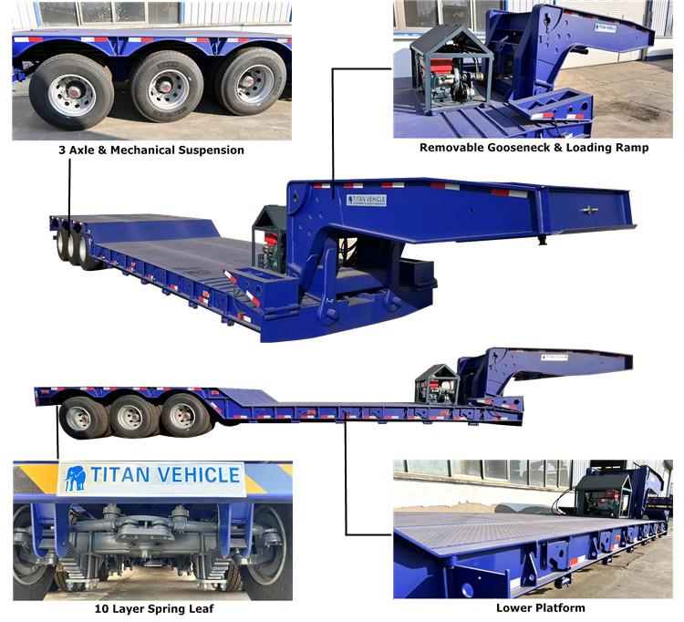 3 Axle Lowboy Semi Trailer for Sale in Nigeria