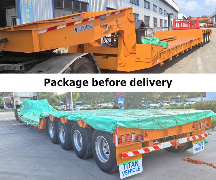 4 Axle 80 Ton Gooseneck Lowboy Trailer Price in Trinidad and Tobago