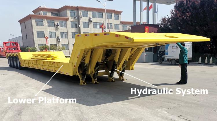 Folding Gooseneck Down Trailer for Sale in Chile