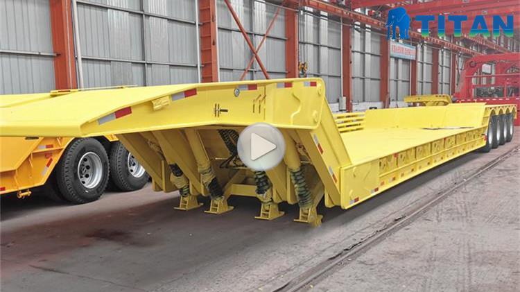 Folding Gooseneck Down Trailer for Sale in Chile