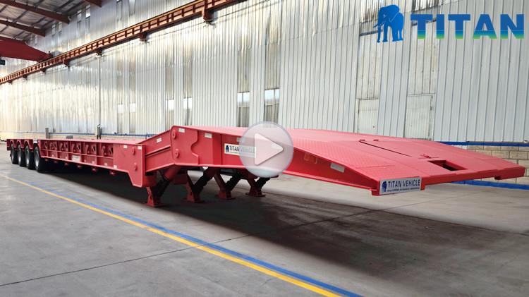 100 Ton Folding Neck Lowboy Trailer for Sale