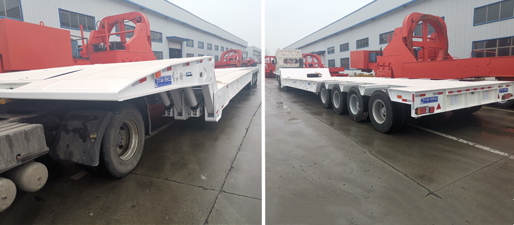 4 Axle Folding Gooseneck Trailer for Sale in Mexico - TITAN Vehicle