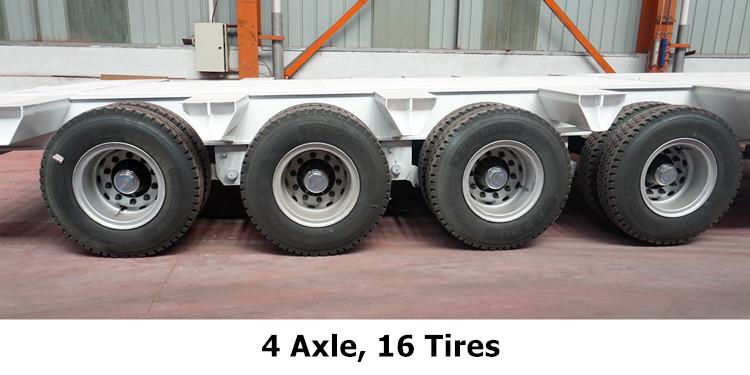 4 Axle Folding Gooseneck Trailer for Sale in Mexico - TITAN Vehicle