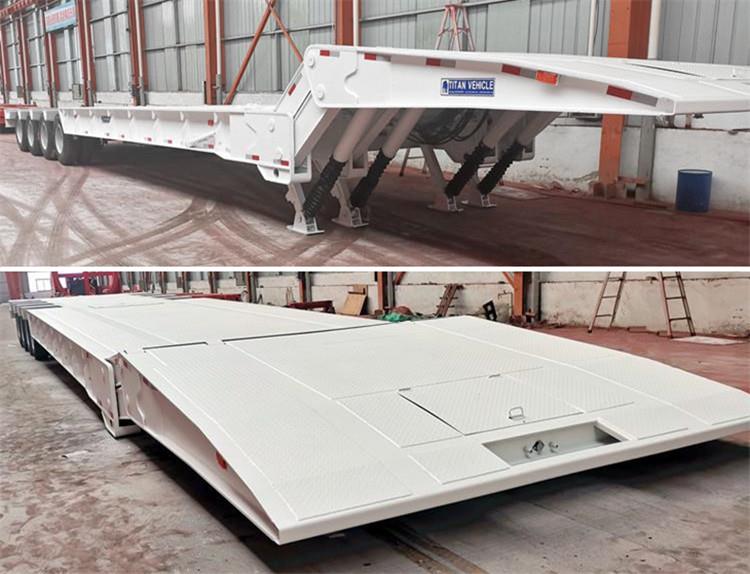 4 Axle Folding Gooseneck Trailer for Sale in Mexico - TITAN Vehicle