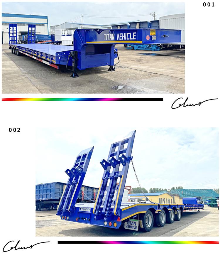 4 Axle 100T Lowbed for Sale in Papua New Guinea