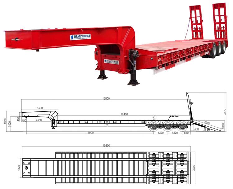 Multi Axle Low Bed Trailer Manufacturers in Congo