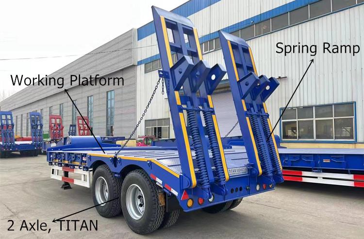 2 Axle Low Bed Truck Trailer Price in Sierra Leone