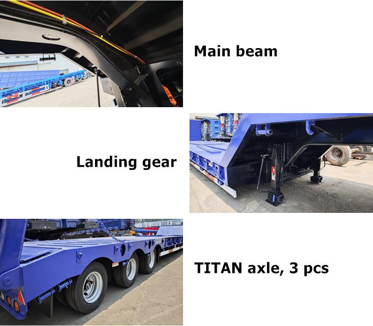 Tri Axle Low Loader Trailer for Sale in Indonesia