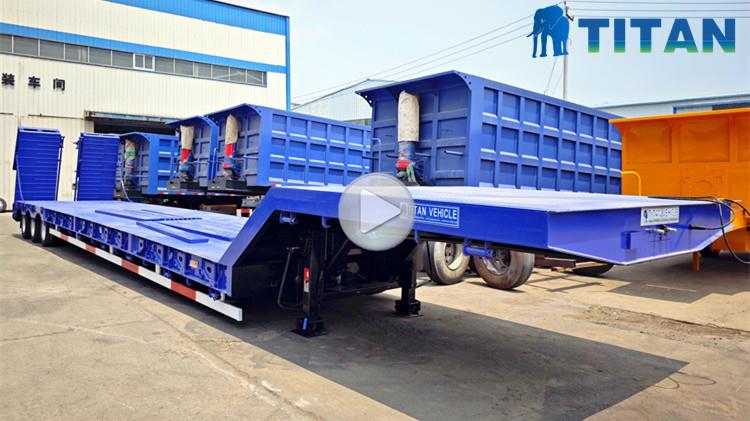 Tri Axle Low Loader Trailer for Sale in Indonesia