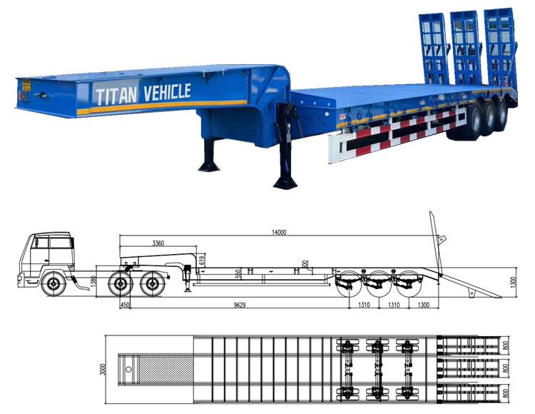 Low Loader Truck - 3 Axle Low Loader for Sale in Guam