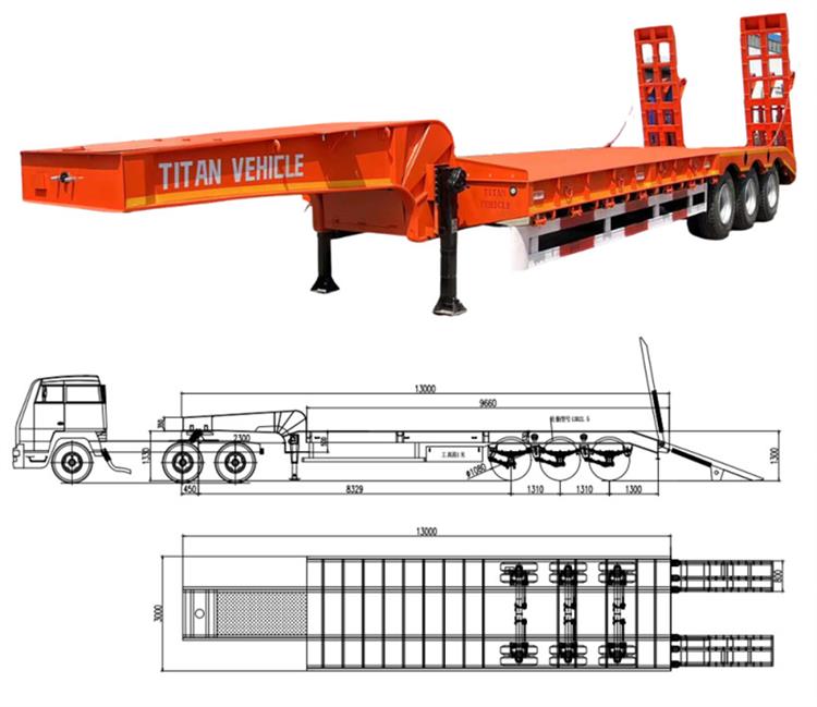 Tri Axle Drop Deck Trailer for Sale in United Arab Emirates