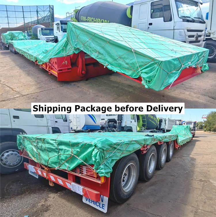 100T Removable Gooseneck 4 Axle RGN Trailer for Sale in Barbados