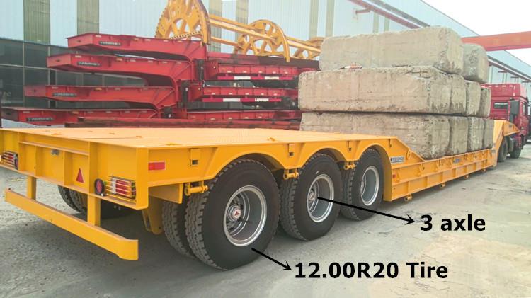 Load King 3 Axle 120 Ton Folding Gooseneck Lowboy Trailer for Sale