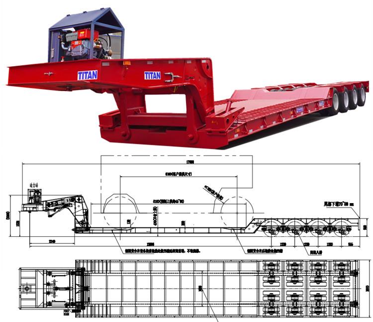  150 Ton 4 Line 8 Axle RGN Trailer for Sale in Surinam