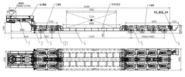 Nicolas Hydraulic Modular Trailer for Sale