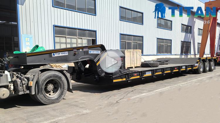 Tri Axle 80 Ton Removable Gooseneck Trailer for Sale in Ivory Coast