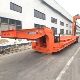 Front Loading 2 Axle Lowboy Trailer