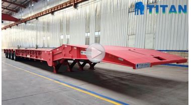 4 Axle 100T Folding Gooseneck Trailer