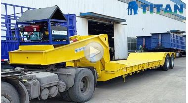 Operational & Loading Test of 2 Axle Lowboy Trailer