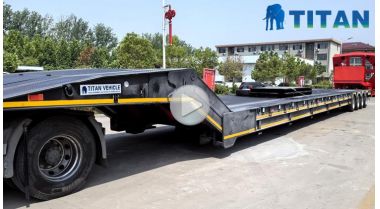 Hydraulic Folding Goose Neck Lowbed Trailer